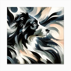 Abstract Canine Soul Canvas Print