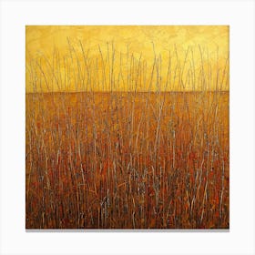 Golden Reeds Canvas Print