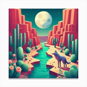 Wolf canyon Canvas Print