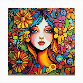 Flower Girl 16 Canvas Print