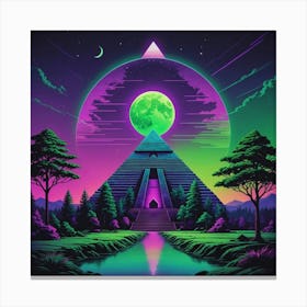 Pyramid Of The Moon Canvas Print