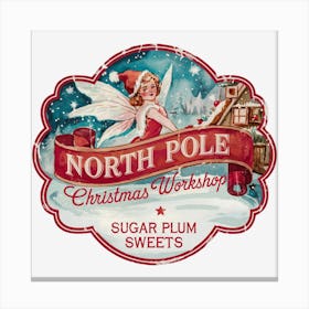 North Pole Christmas Workshop Canvas Print