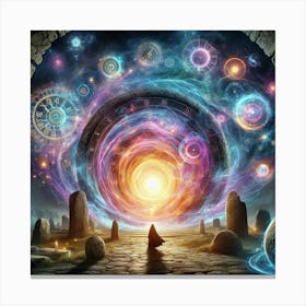 Portal To The Universe paintings art print 1 Canvas Print