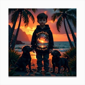 Grand Friends Live In The Beach Canvas Print