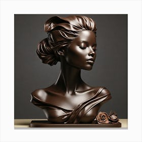 Bust Of A Woman 4 Canvas Print