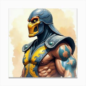 Mortal Kombat Ninja Fighter Concept Art (73) Canvas Print