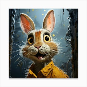 Rabbit In The Hat Canvas Print