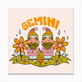 Gemini Gnome Canvas Print