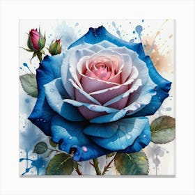 Blue Rose 3 Canvas Print