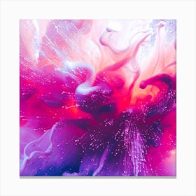 Abstract pink fluidity Canvas Print