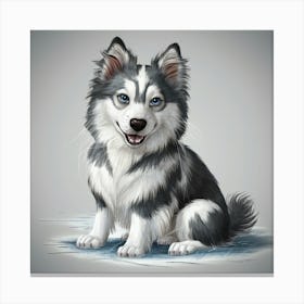 Siberian Husky 6 Canvas Print