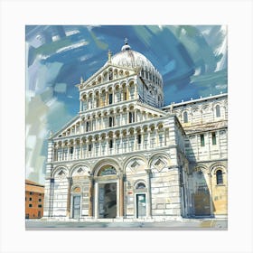 Leaning Tower Of Pisa 11 Canvas Print