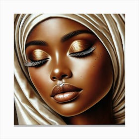 Portrait Of A Black Woman 9 Canvas Print