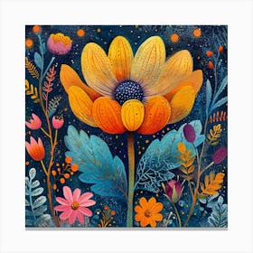 Flower Painting Canvas Print