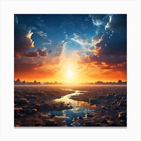 River To The Sun Canvas Print