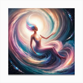 Leonardo Phoenix In A Swirling Ethereal Whirlwind Of Colors Th 0 Canvas Print