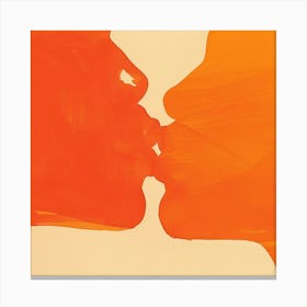 Kissing Couple Canvas Print