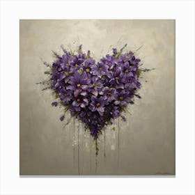Heart Of Purple Canvas Print