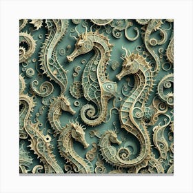 Seahorses 22 Canvas Print