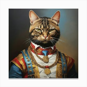  Cat Mr. T Art Print 1 Canvas Print