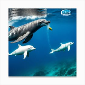 Marine Mammal Ocean White Blubber Melon Spout Diving Arctic Vocal Intelligent Curious Fr (1) Canvas Print