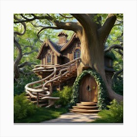 Tree House Canvas Print