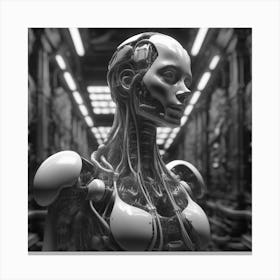 Cyborg Woman 92 Canvas Print