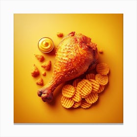 Chicken Food11 Canvas Print