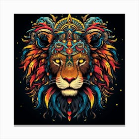 Lion Head 9 Canvas Print