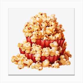 Popcorn In A Bowl 1 Canvas Print