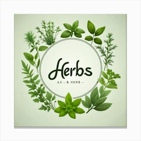 Herbs A & B Canvas Print