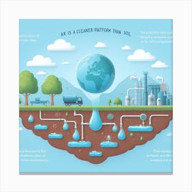 Cleaner Planet Canvas Print