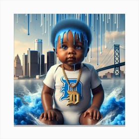 Detroit Baby Canvas Print