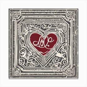 Love in frame Canvas Print