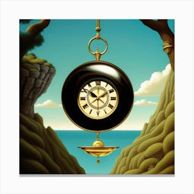 Clock In The Sky 1 Canvas Print