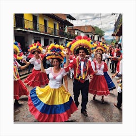 Ecuadorian Dancers 3 Canvas Print