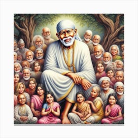 Sai Baba 8 Canvas Print