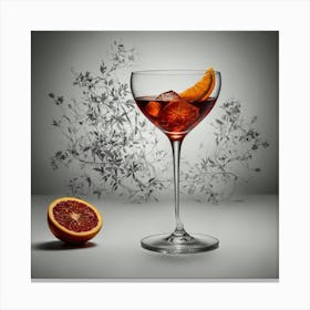 Blood Orange Cocktail Canvas Print