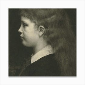 Portrait Of A Young Girl Canvas Print