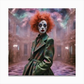 Space Nebula Clown Couture with Architecture Canvas Print