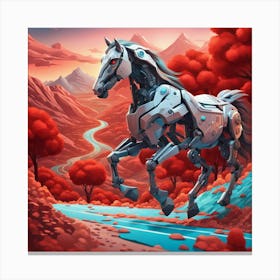 Robot Horse 1 Canvas Print