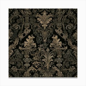 Damask Wallpaper Canvas Print