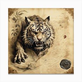 Angry beast 3 Canvas Print