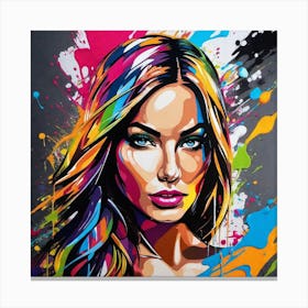 Colorful Girl 2 Canvas Print