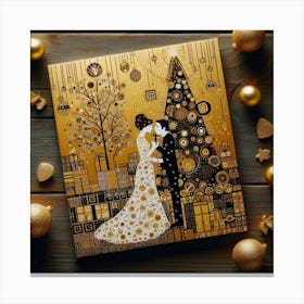 Christmas Couple Canvas Print