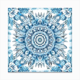 Blue Mandala 2 Canvas Print