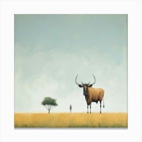 Wildebeest Canvas Print