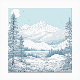 Winter Landscape Canvas Print Canvas Print