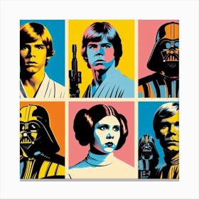 Star Wars Pop Art,The Force Awakens: A Pop Art Reimagining Canvas Print