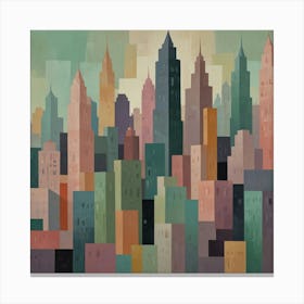 New York City Skyline 4 Canvas Print